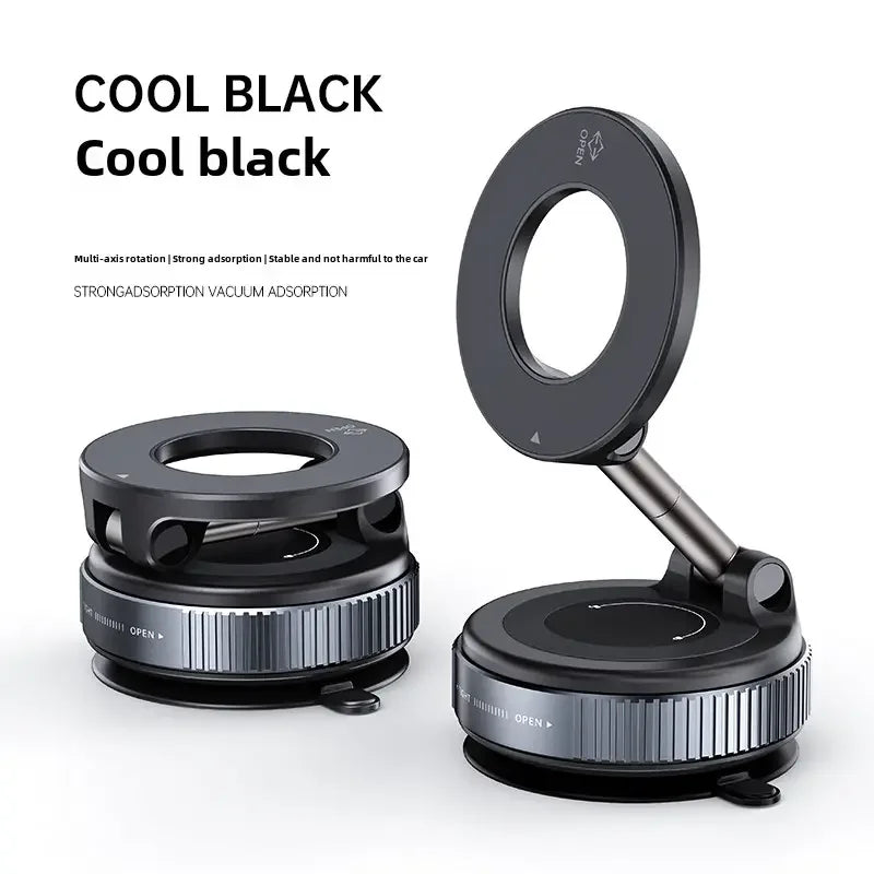 Strong Magnet Mobile Phone Holder with Suction Cup Car Navigation Bracket Efficient Vacuum Adsorption Phone Holder