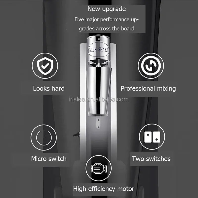 Milkshake Machine Stainless Multifunction Steel Soft Ice Cream Maker Blender Cocktail Drink Mixer
