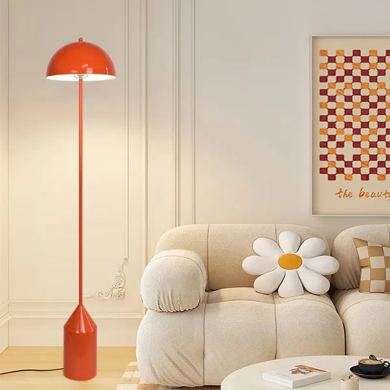 Medieval Nordic Cream Wind Mushroom Floor Lamp for Beside Sofa in Living Room and Bedroom