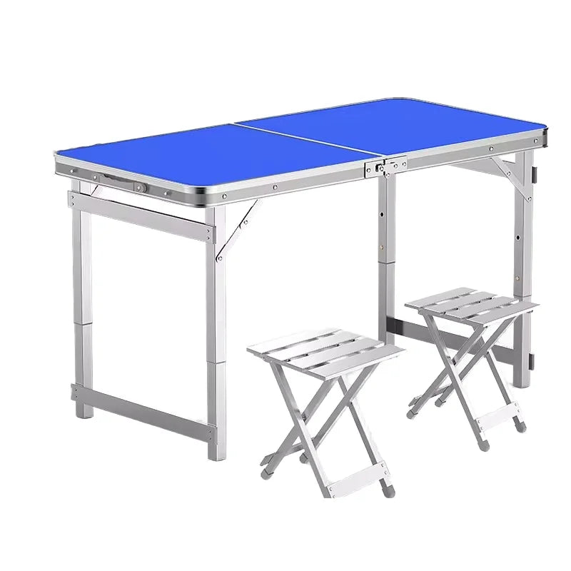 Modern Portable Stainless Steel and Aluminum Folding Table for Outdoor Activities Like Beach Hiking Camping