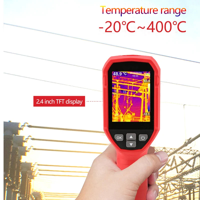 UNI-T UTI120S Thermal Imaging Camera 120x90 Pixel Construction Thermal Imager For Repair Floor Heating Tube Testing