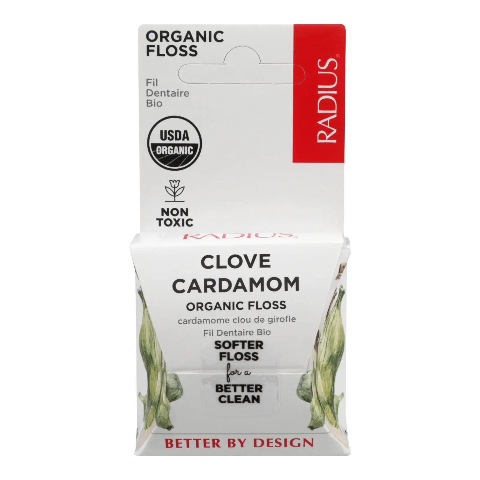 UD2 Radius Box of 6-55 Yd Teeth Cleaning Floss Clove Cinnamon Nylon Material Mint Flavor