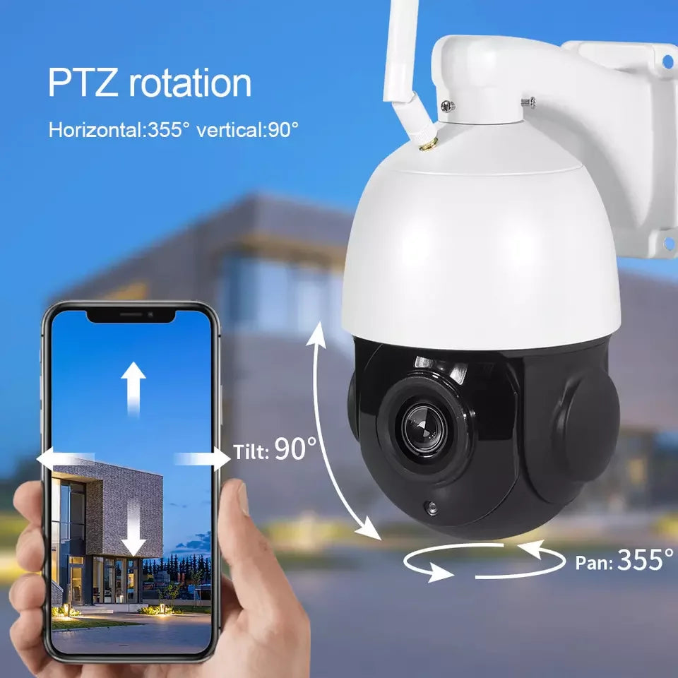 Real 4K 5MP 36X Optical Zoom Wifi Camera Network Speed Dome SD Card Outside PTZ Wireless IP Camera Outdoor XM Icsee CCTV Cameras