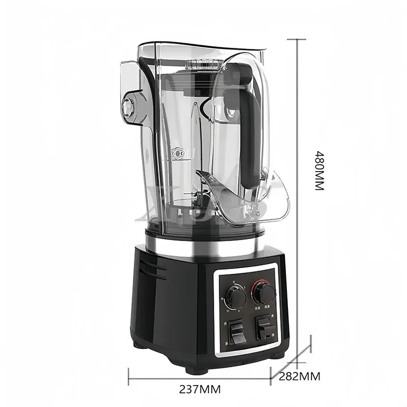 Household Glass Jar Food Procesador Blender and Mixer 2litre Portable Mixer Blender Stand Mixer with Blender