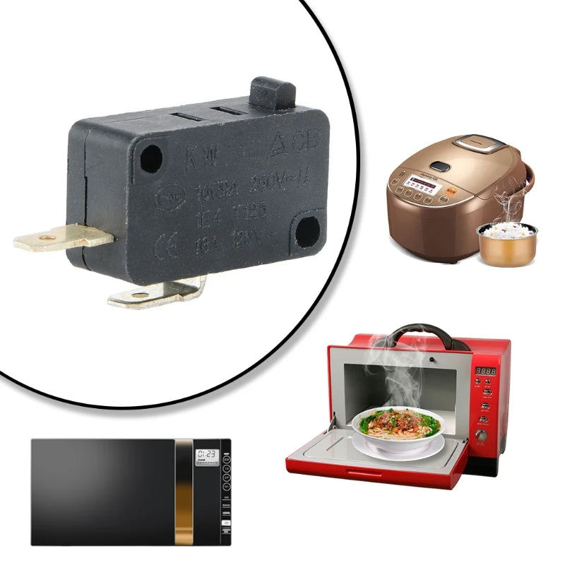 Microwave Oven Door Micro Washing Machine Rice Cooker Pot Micro 2pins Micro Switches 16A 250V Home Tools