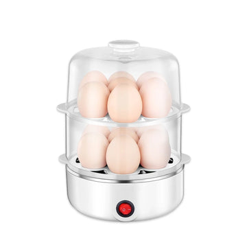 Dual-Layer Microwave Egg Cooker Easy Kitchen Boiler for Boiling Eggs Versatile Tool for Quick and Convenient Cooking