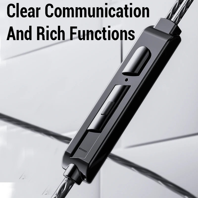 Hifi Wired Earphone Bass Headphones Noise Reduction Sport Earphones 3.5mm Wired Gaming Headset for Redmi Note 8 Umidigi A5  Pro