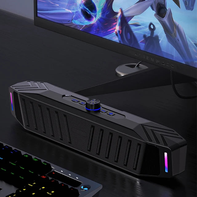 Most Popular in 2024 LED Light  Sound Bar 20W Power  Party Wireless Soundbar PC TV Blue Tooth Speaker