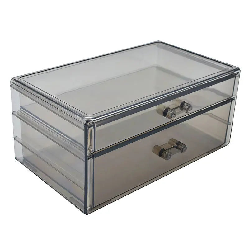 Cosmetics Beauty Supplies Acrylic Makeup Box Lipstick Jewelry Hair Accessories Makeup Brush Organizer Storage with Drawers