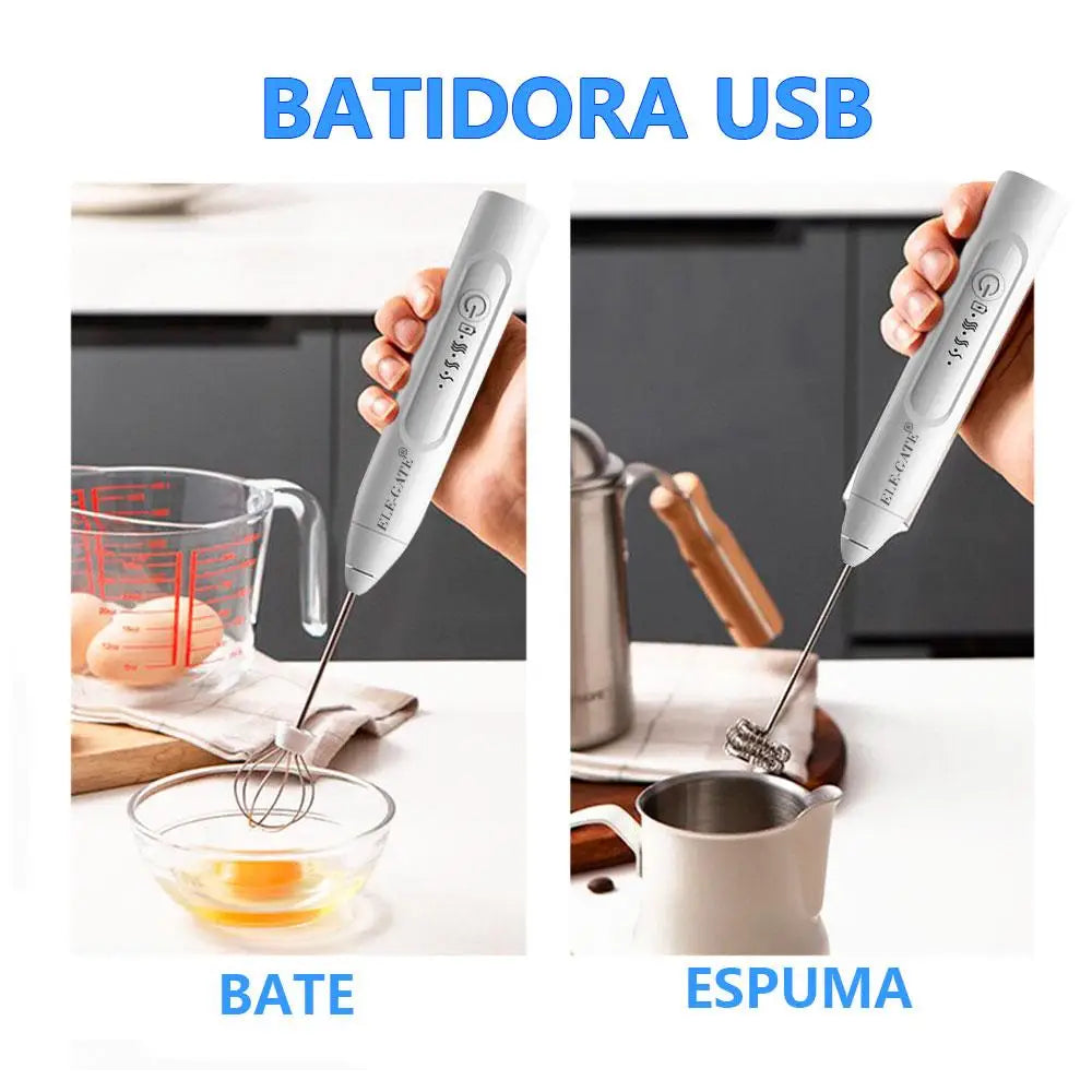 Portable Rechargeable Electric Mixer for Whisking Milk Coffee Eggs