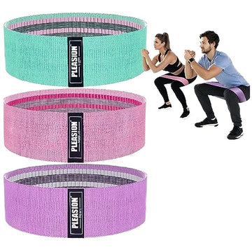 Factory Fabric Polyester Latex Hip Booty Resistance Bands Stretching Yoga Gym Workout Exercise Fitness Bands Gym Equipment