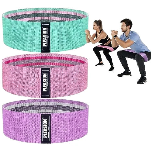 Factory Fabric Polyester Latex Hip Booty Resistance Bands Stretching Yoga Gym Workout Exercise Fitness Bands Gym Equipment
