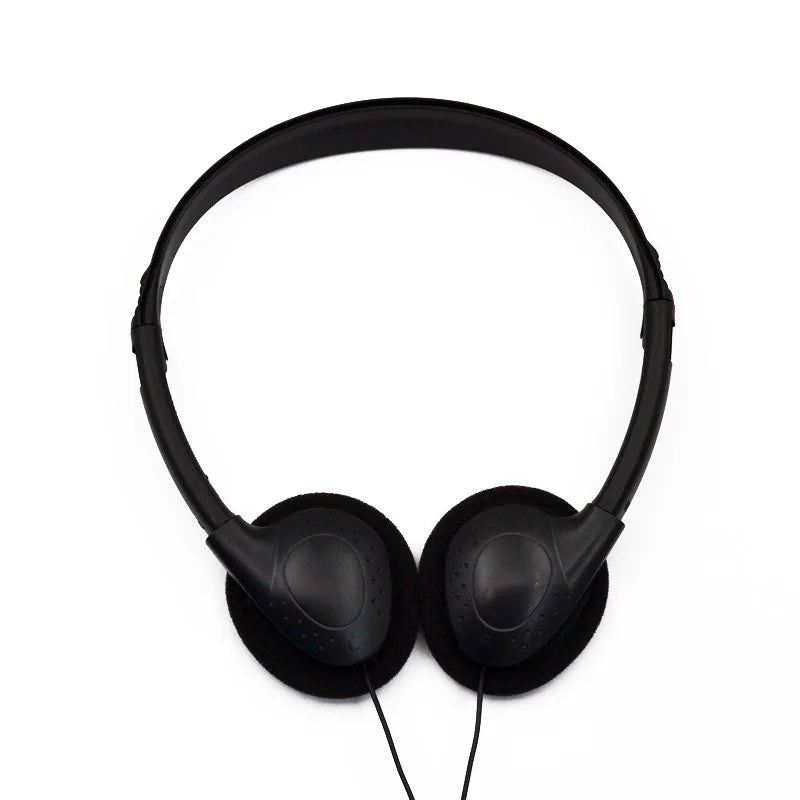Head-mounted Computer Headset No Microphone Gaming Headset Noise Canceling Sports MP3 Earphone Wired Stereo Headset Universal