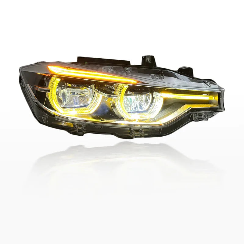 SJC New Design New Exclusive Product Ikon Headlight for F30 F35 2013-2018 LED Head Lamp Dual-color Daytime Running Lights