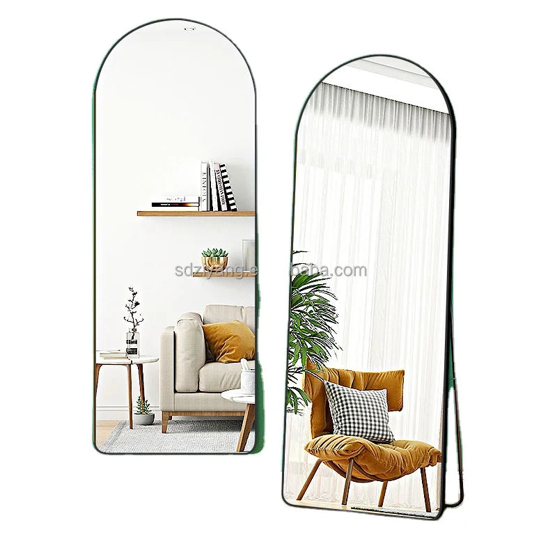 80*180cm Contemporary Glass Full Length Long Standing Mirror Antioxidative Big Wall Mirror ultra clear
