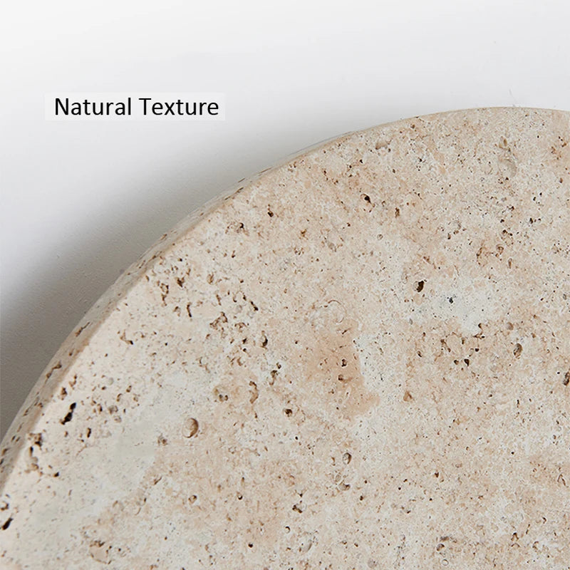 Natural Yellow Stone Led Sconce Nordic Wabi Sabi Home Travertine Decor Light Living Room Bedside Corridor Marble Wall Lamp