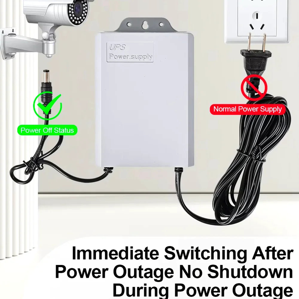 DIFANG AC DC12v2a Mini Ups for Wifi Router and Cctv Cameras 3600mah Ups Power Supply Mini Ups Power Bank
