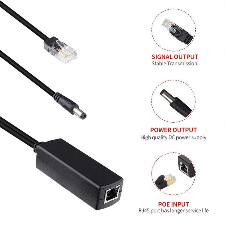 SDAPO PS5712AT POWER OVER ETHERNET POE SPLITTER 12v 10/100M PoE Splitter for cctv cameras