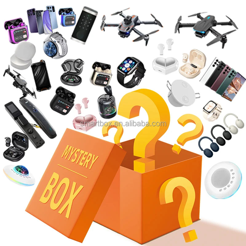 Lucky Mystery Box Surprise Mysterious Boxes Electronic Gadgets 100% Surprisingly Good Reviews Smartwatch Electronic Box Random
