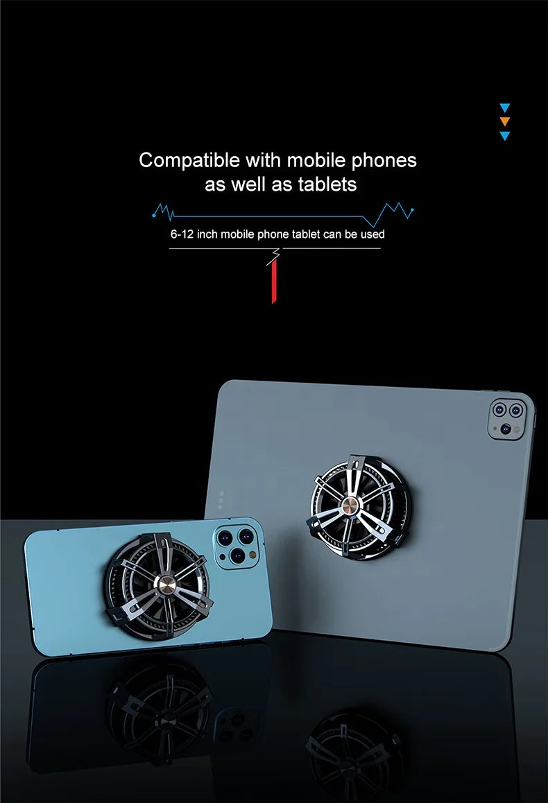 Mobile Phone Electric Device X12 Cooling Fan Smartphone Heat Dissipation for Smartphone Tablet Refrigerator X12 Fast Cooler Fan