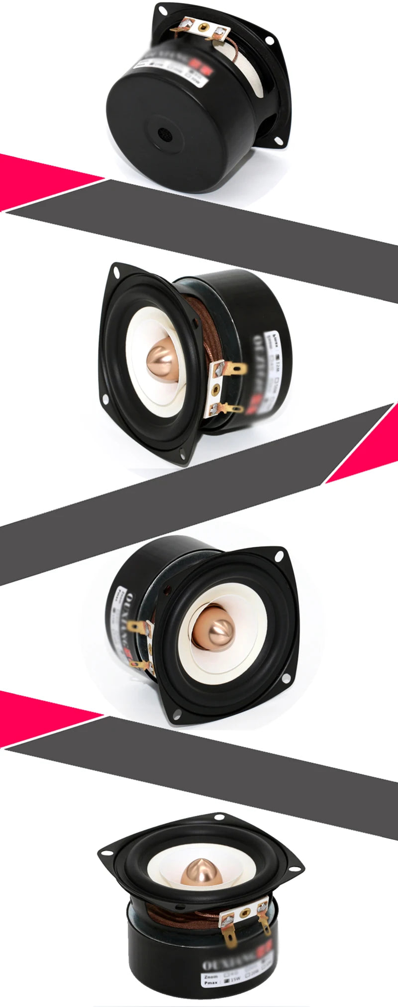3 Inch Audio Speaker 4Ohm 8Ohm 15W Full Range Speakers Hifi Mediant Bass Loudspeaker For Home Theater DIY