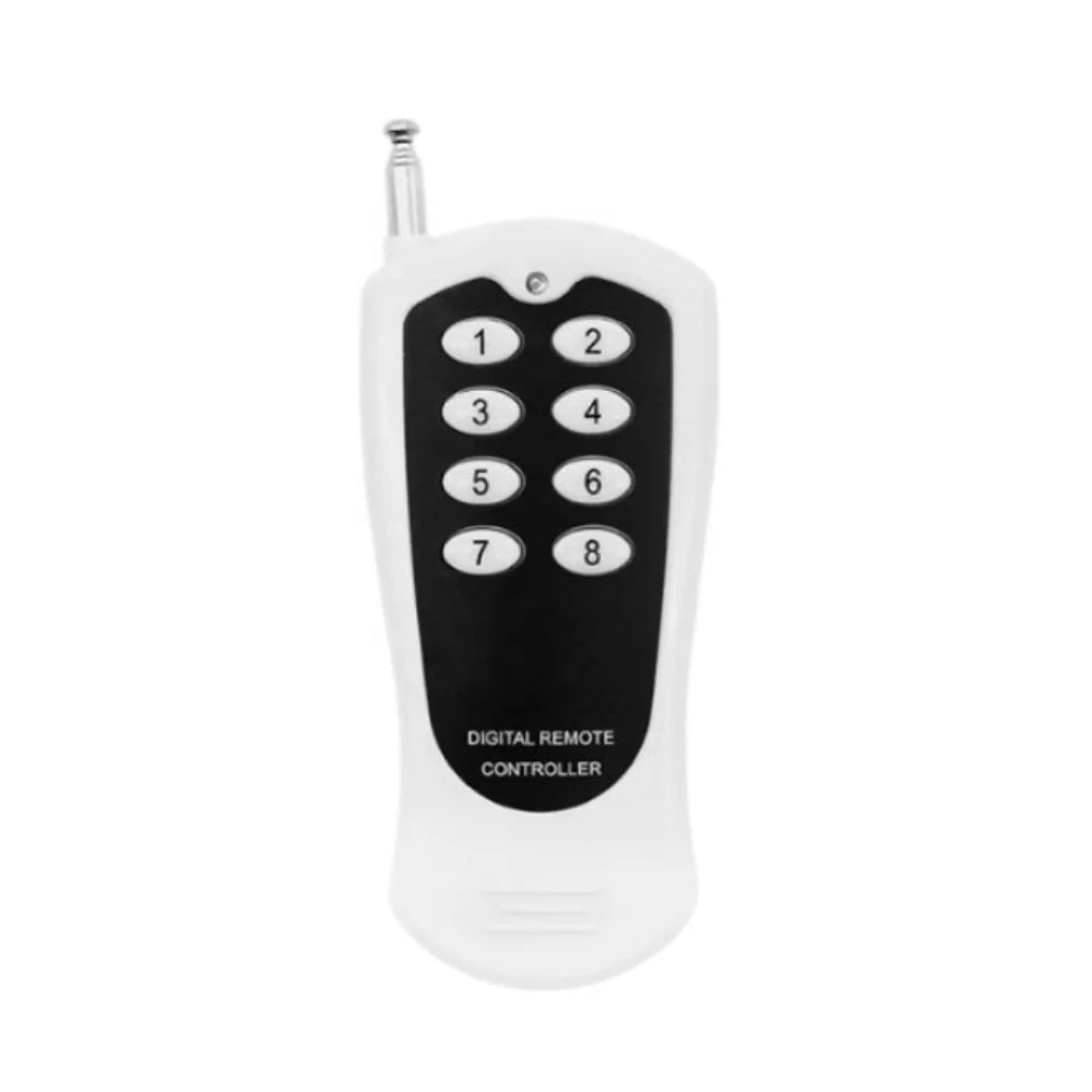433MHz Wireless Remote Control with Learning Code 8-Keys for Home Automation 100m Range