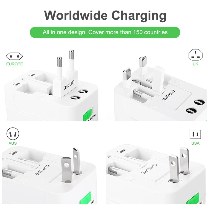 Multi Plug Adapter Converter US EU UK Plug Universal International Travel Adapter Universal Socket Plug Adapter