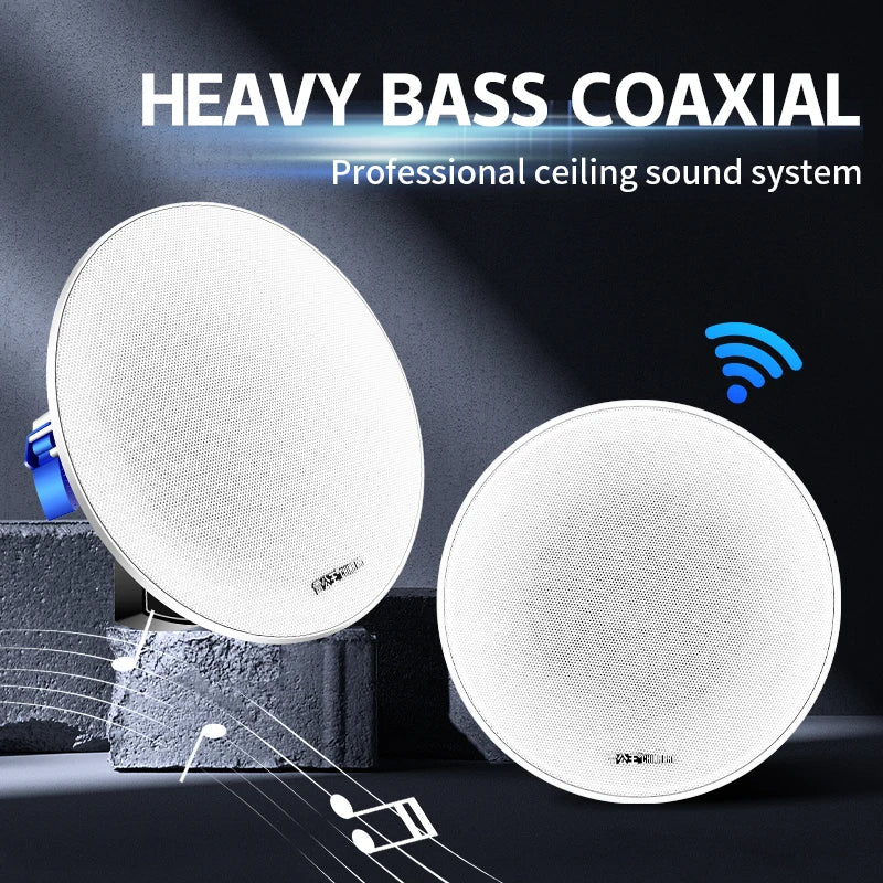 LEITING KING RC-501 Host 5 Inch 20W Ceiling Speaker Wireless Indoor Ceiling Speaker Embedded  Speakers
