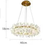 Luxury Crystal Chandeliers Adjustable Height Single Double Ring-for Hotel Lobby Villa Home Decor 3000K AC Factory Direct Sales