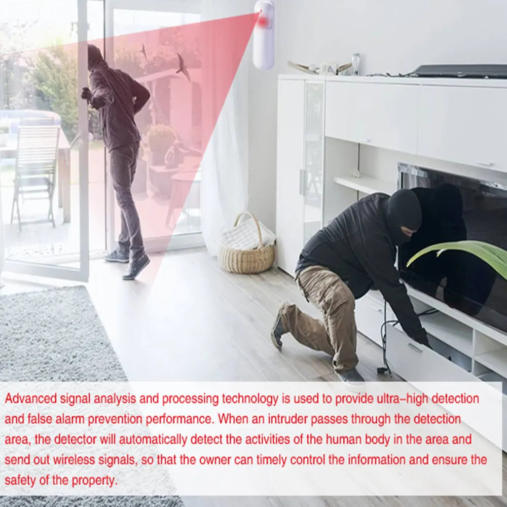 433 Mhz EV1527 Wireless Mini PIR Motion Sensor Alarm Detector Infrared Sensor PIR Sensor Motion Detector for Home Alarm System