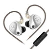 KZ Castor in Ear HiFi Earphone 2DD Dynamic High-End Tunable Balanced Armature Earphones Monitor Wired Earphones With Mic Earbuds
