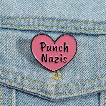 Defend Justice Enamel Pin Stand for Rights Anti Hate Metal Brooch Lapel Badge Jewelry Gift for Friends