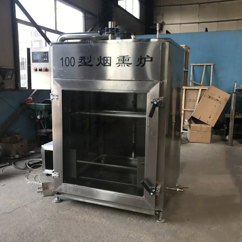 Steam Heating Meat Sausage Baking Machine/Multi-function Different Capacity Smoked Furnace /With Trolley Meat Steam Smoke Oven