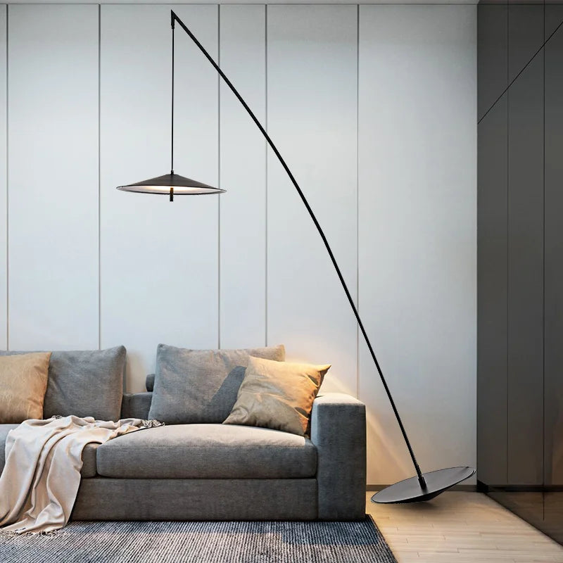 Post Modern Contracted Living Room Bedroom Sofa Beside Tumbler Fishing Floor Lamp