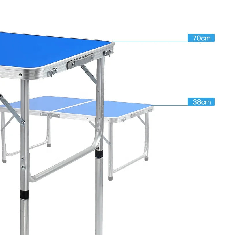 HISPEED Outdoor Dining Foldable Aluminum Camping Table Folding 35cm/70cm Height Folding Picnic Table