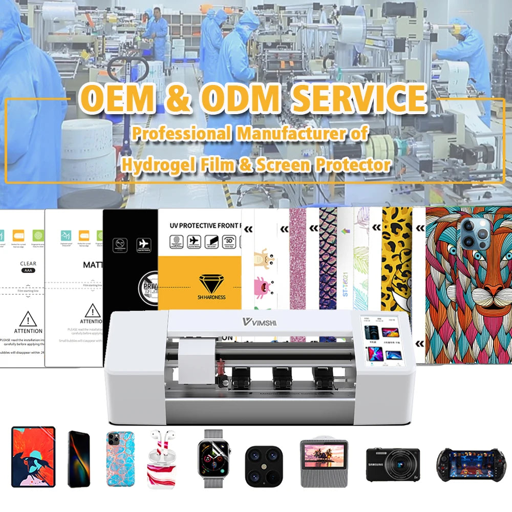 Vimshi Durable PC Hydrogel Film Cutting Machine Screen Protector for Mobile Phones Cameras Smart Watches