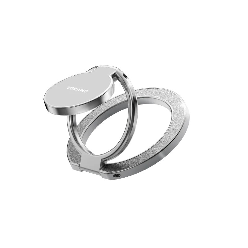 Dual-Sided Magnetic Ring Stand for iPhone 12/13/14/15/16/17 N52 Magnet Zinc Alloy Foldable Kickstand Holder for MagSafe Devices