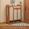 Modern Tall Standing Shoe Rack for Dormitories Apartments Space-Saving Multi-Layer Shoe Cabinet Dustproof Feature for Entryway