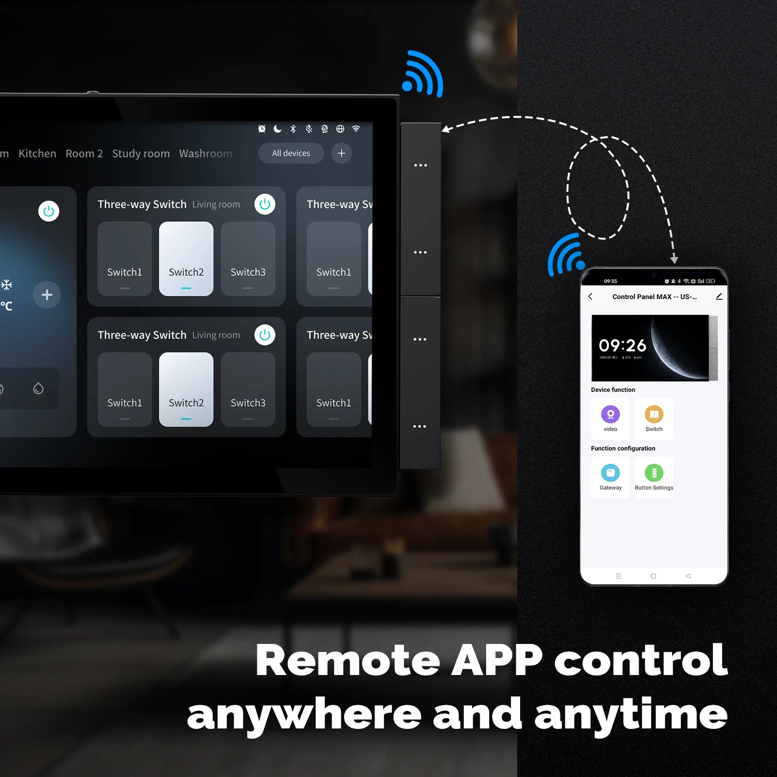 Tuya Smart Home Devices 10 Inch Multi-functional Touch Screen Control Panel Central Controller for Intelligent Scenes Switch
