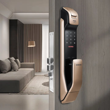 For SamsungSmart Lock DP728 Home Anti-theft Door Lock Aluminum Alloy Digital Fingerprint Password Lock  App