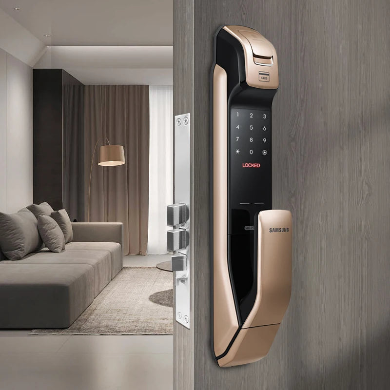 For SamsungSmart Lock DP728 Home Anti-theft Door Lock Aluminum Alloy Digital Fingerprint Password Lock  App