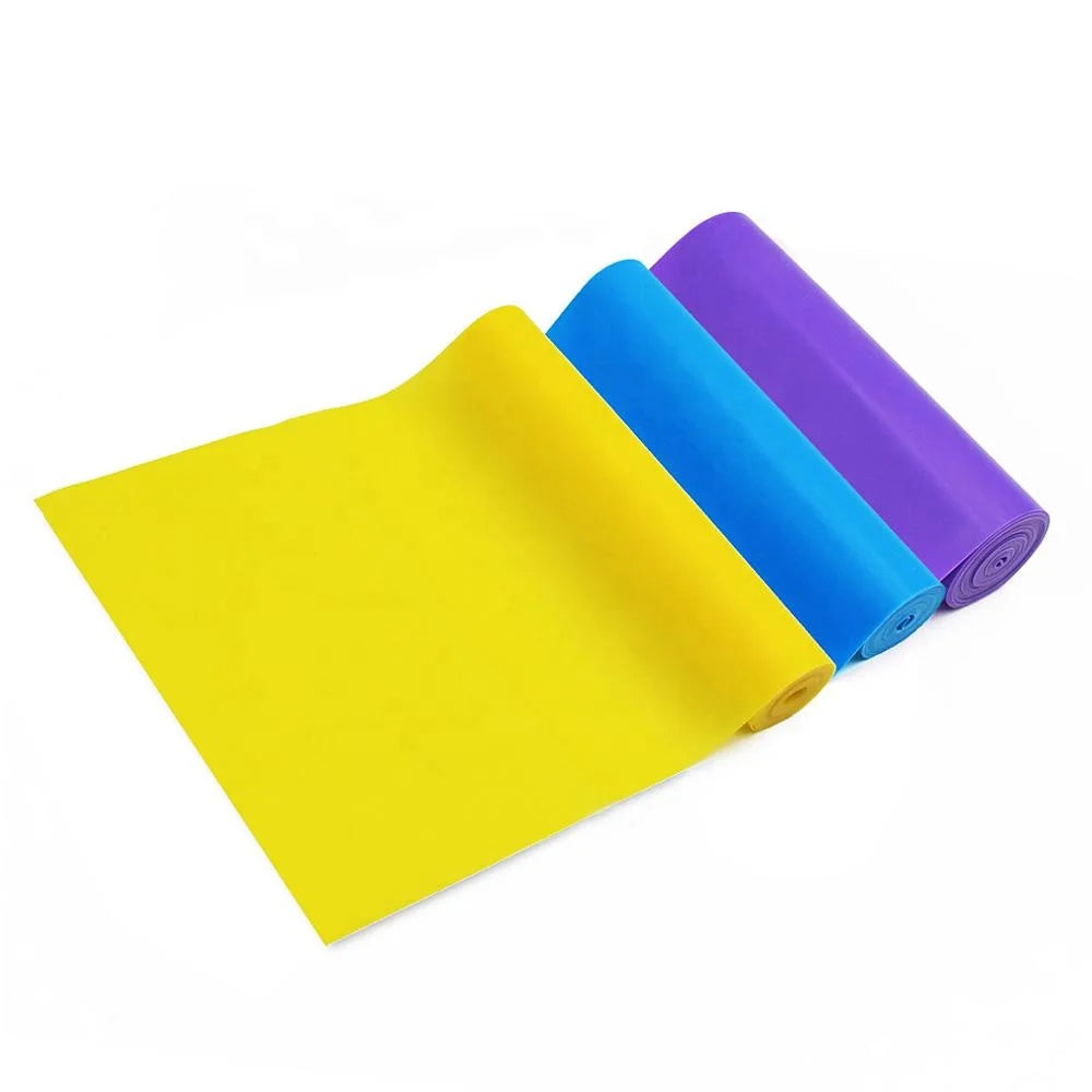 Custom Resistance Exercise Band TPE Latex Yoga Pilates Elastic Stretching Band Gym Exercise Fitness Bands Set Workout Home
