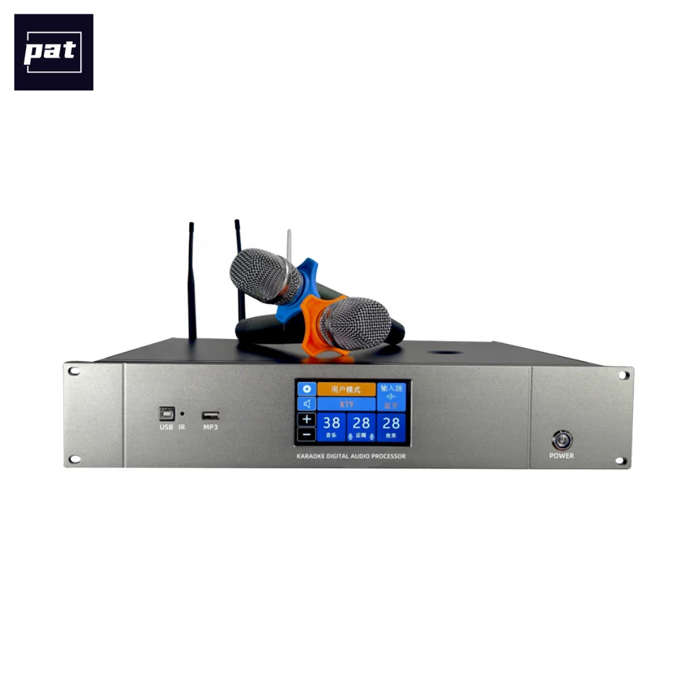 New Design 3in1 Professional Hiend Karaoke Mixing Amplifier with BT5.0/Wireless Microphone/Mp3 Player