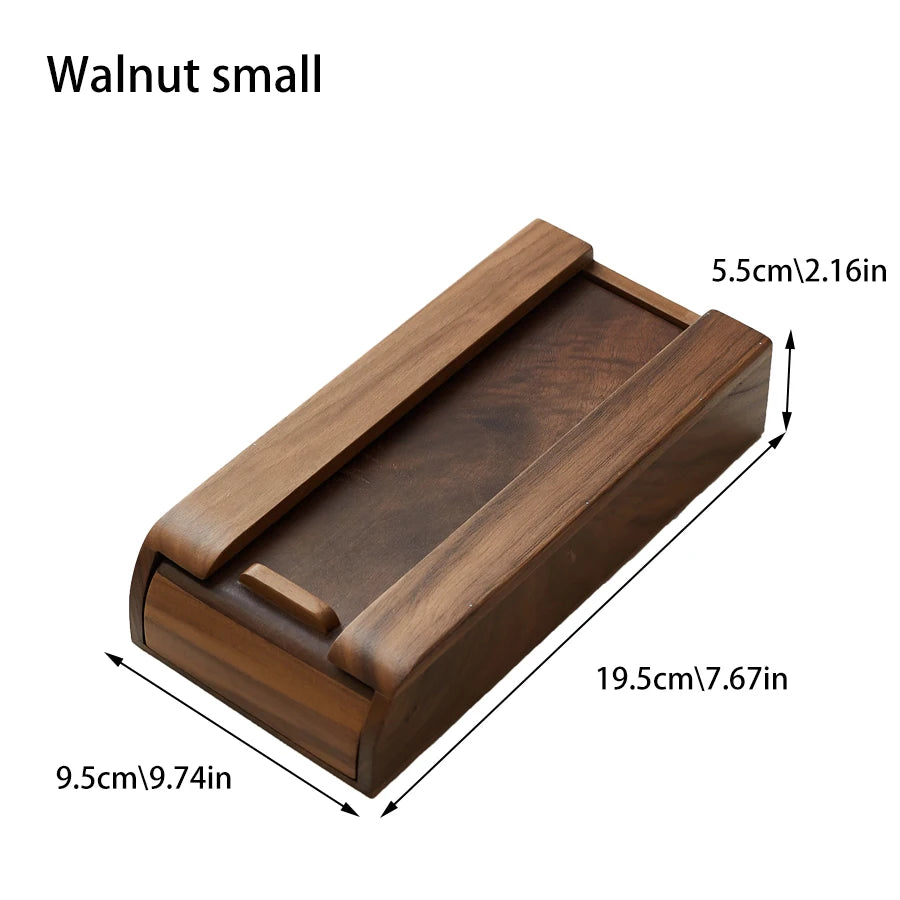 Multifunctional Wooden Single Tier Under Table Drawer Organizer for Office School Home Desks with Tableware Storage
