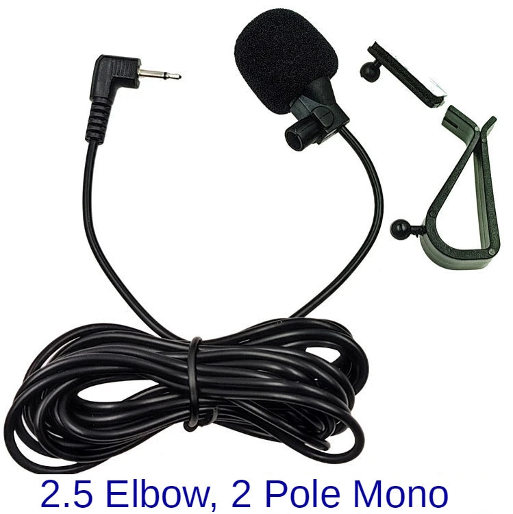 Car Microphone Audio Navigation Wired Clip External Wires Auto Mics Radio 3m Long Mic Stereo 3.5mm Mono 2.5mm SM Lotus Jack Plug