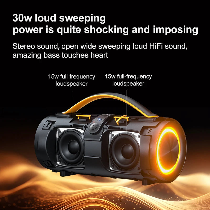 Outdoor Portable Mini Wireless for Bluetooth Speakers New Private Design RGB Effect Noise Cancelling Mic Waterproof Computer