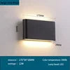 IP65 Waterproof LED Wall Light Both Sides Outdoor Lamp with Warm Light for Living Room