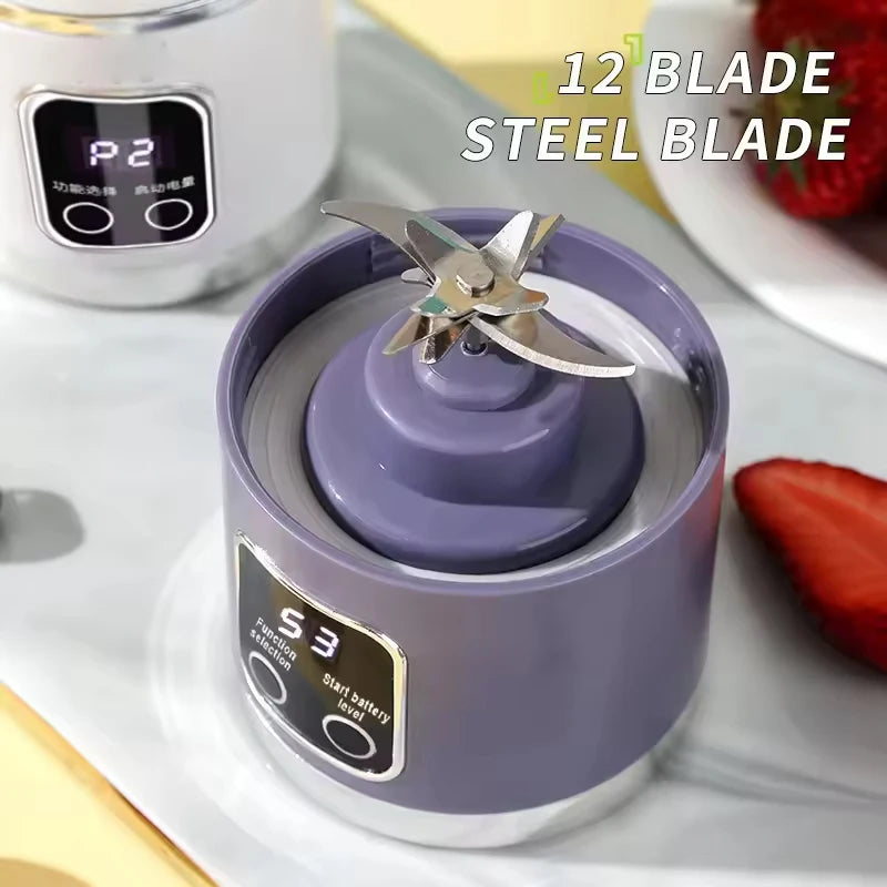 Wireless Usb Charging Mini  Blender Portable Blender Mini Fresh Fruit Juicer Hand Blender