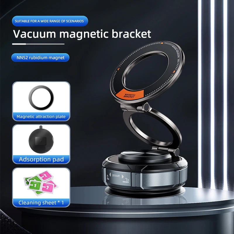Portable Foldable Device Vacuum Magnetic Suction 360° Adjustable Car Phone Holder for Iphone 16 Pro Max  Trending Products 2025