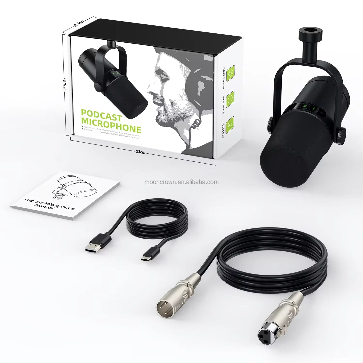 ZTT30 New  USB Mic Desktop PC Laptop Professional Microphone USB and XLR Gaming Mic Podcast Equipment Kit Dynamic Microphone